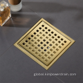 Square Gold Floor Drain Stainless steel square gold Floor drain Supplier